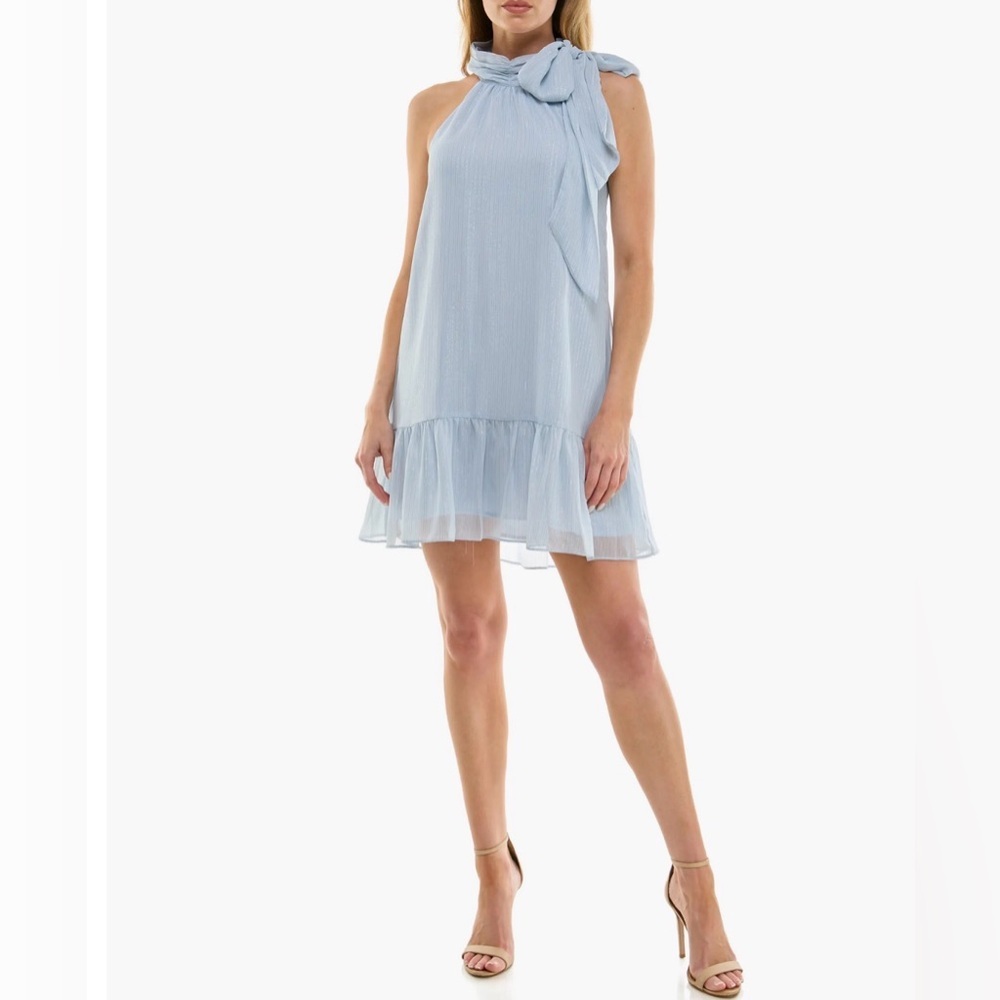 Nordstrom Socialite Neck Tie Halter Minidress NWT. Large - Picture 5 of 11